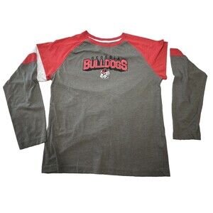 Georgia Bulldogs Boys XL 16/18 Rivalry Threads Long Sleeve T-Shirt UGA Youth Red